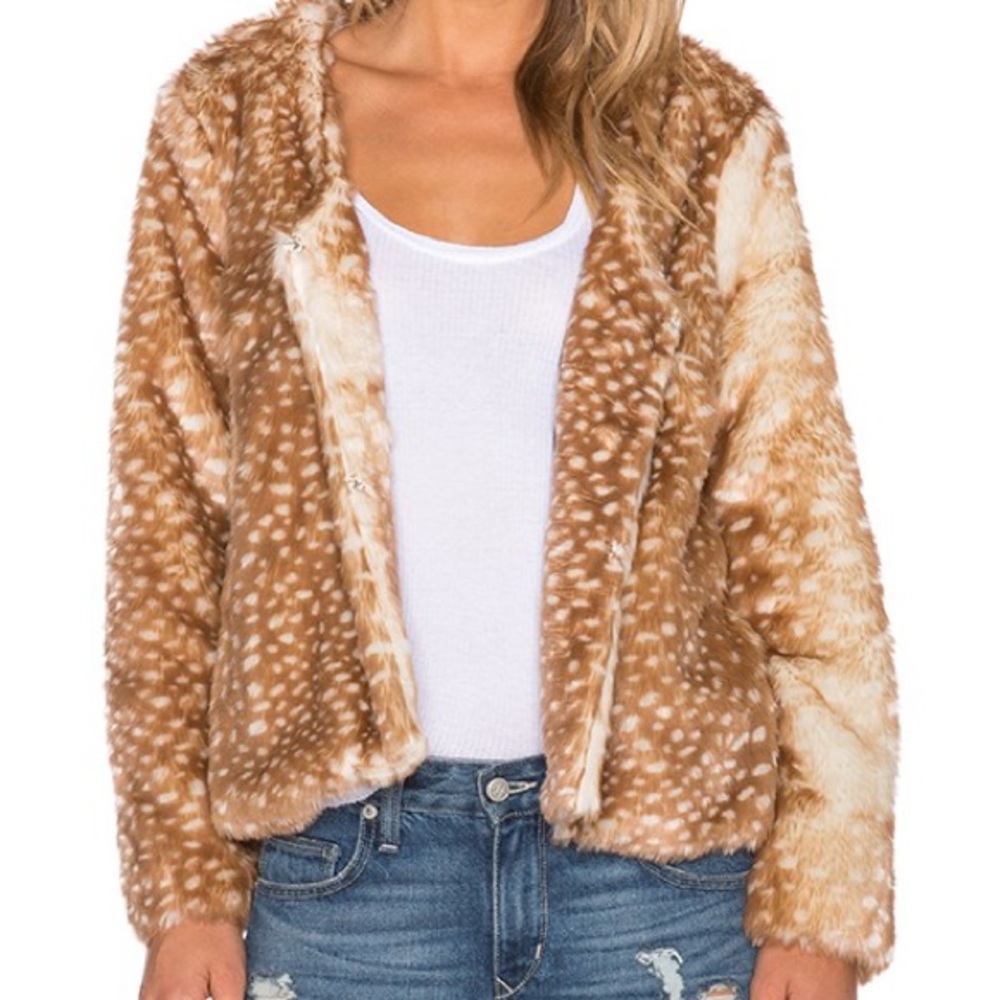MINKPINK Oh Deer Jacket